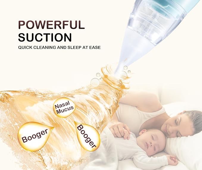 Baby nose cleaner with three adjustable suction levels