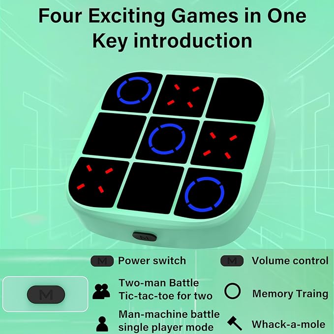 Electronic Tic-Tac-Toe Bolt game for educational fun
