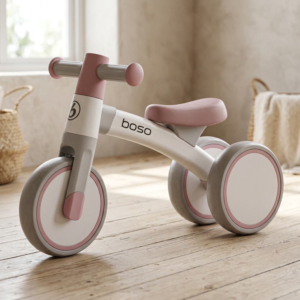 4-wheel toddler balance bike for first-time riders