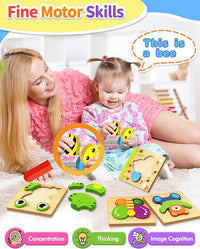 Animal Jigsaw Puzzle for Toddlers – Learning Puzzle for Boys & Girls Ages 1-3
