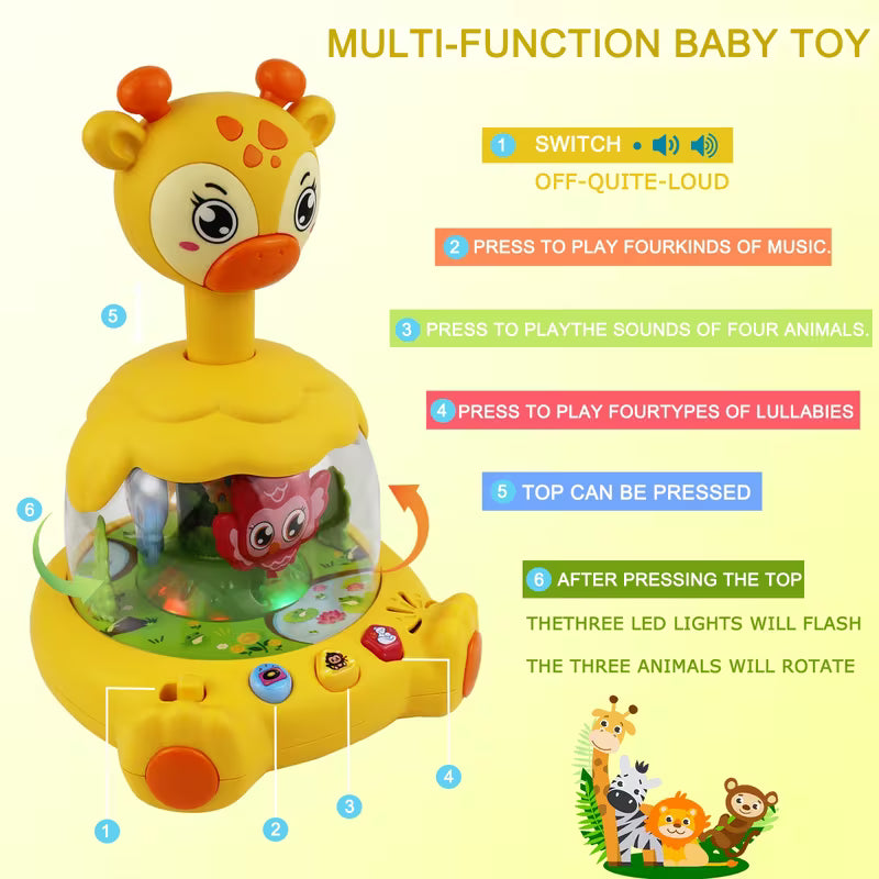 Toddler birthday gift giraffe toy for boys and girls age 1 to 2