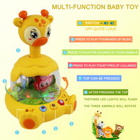 Toddler birthday gift giraffe toy for boys and girls age 1 to 2