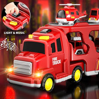 Toddler Fire Vehicle Toy Set For 1 To 5 Years