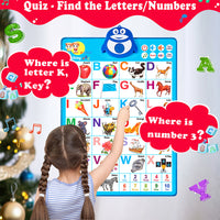 Toddler learning alphabet chart interactive educational toy