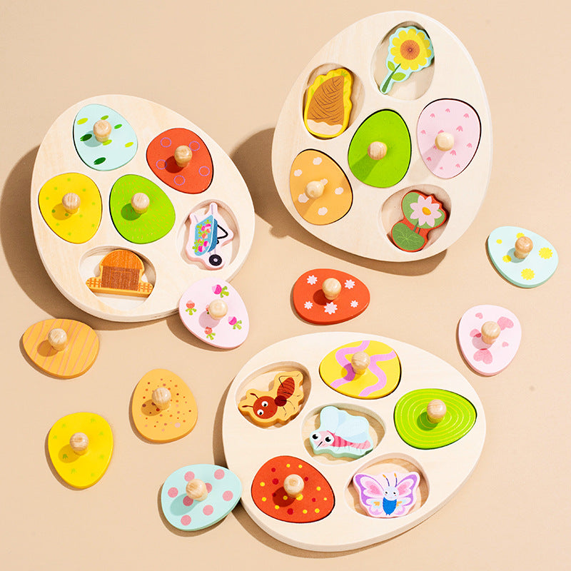 Toddler learning puzzle toy for hands-on play and Montessori-style education