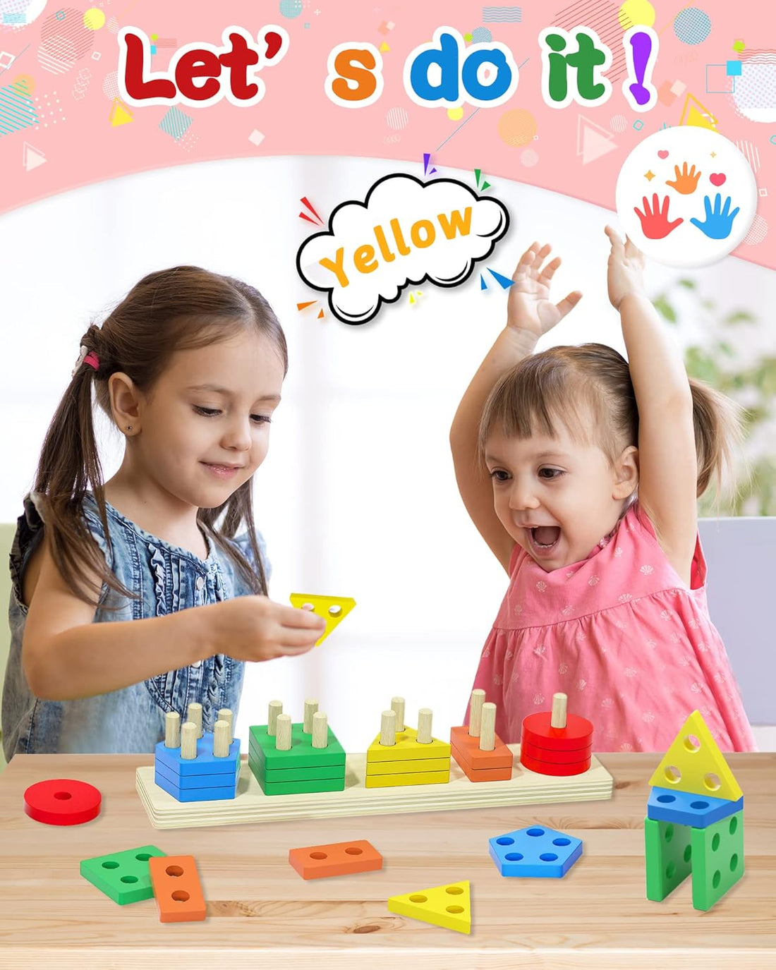 Toddler learning toy wooden puzzle educational toy for kids early development