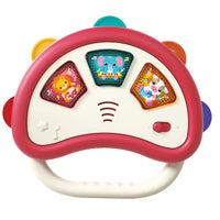 Toddler light up musical handheld toy with animal sounds and flashing lights for baby play