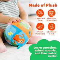 Toddler musical learning ball toy improving motor skills and coordination