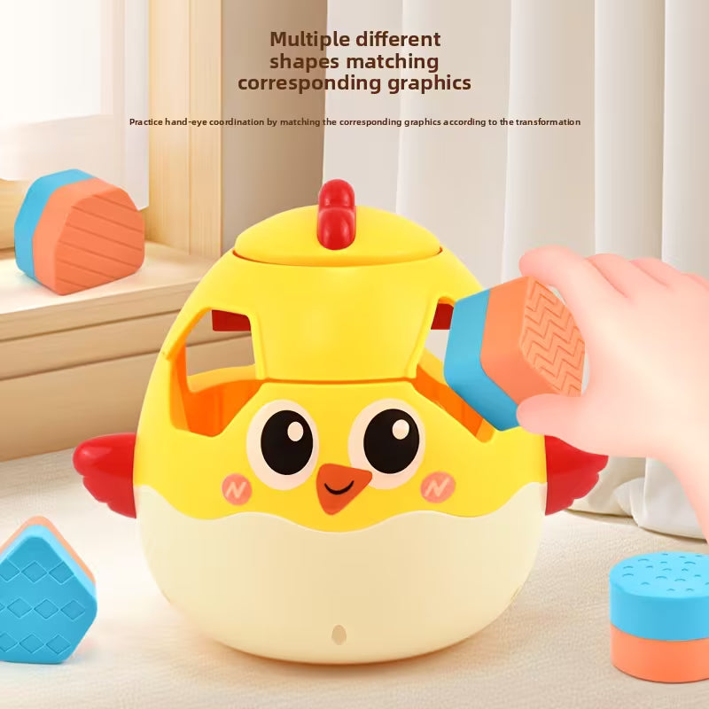 Toddler press and plug activity toy for finger movement and focus