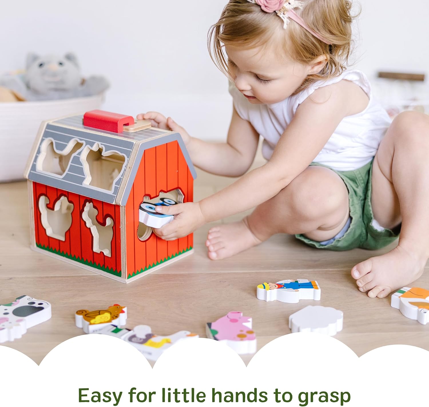 toddler pretend play barn toy for storytelling and role play learning
