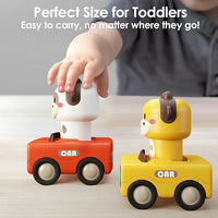 Toddler push and go car toy for early learning