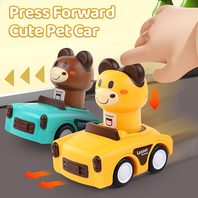 Toddler push and go car toy for early learning
