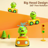 Toddler push and go dino car toy for early learning