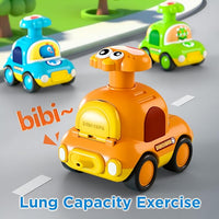 Toddler push and go dinosaur car toy for learning play