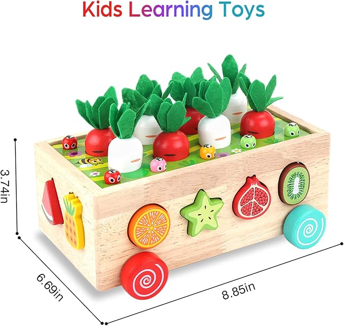 Toddler shape sorting learning toy educational wooden toy for early development