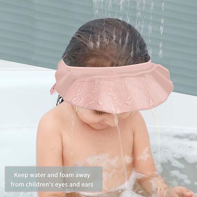 Adjustable Toddler Shower Cap for Shampoo Protection and Bathing Comfort