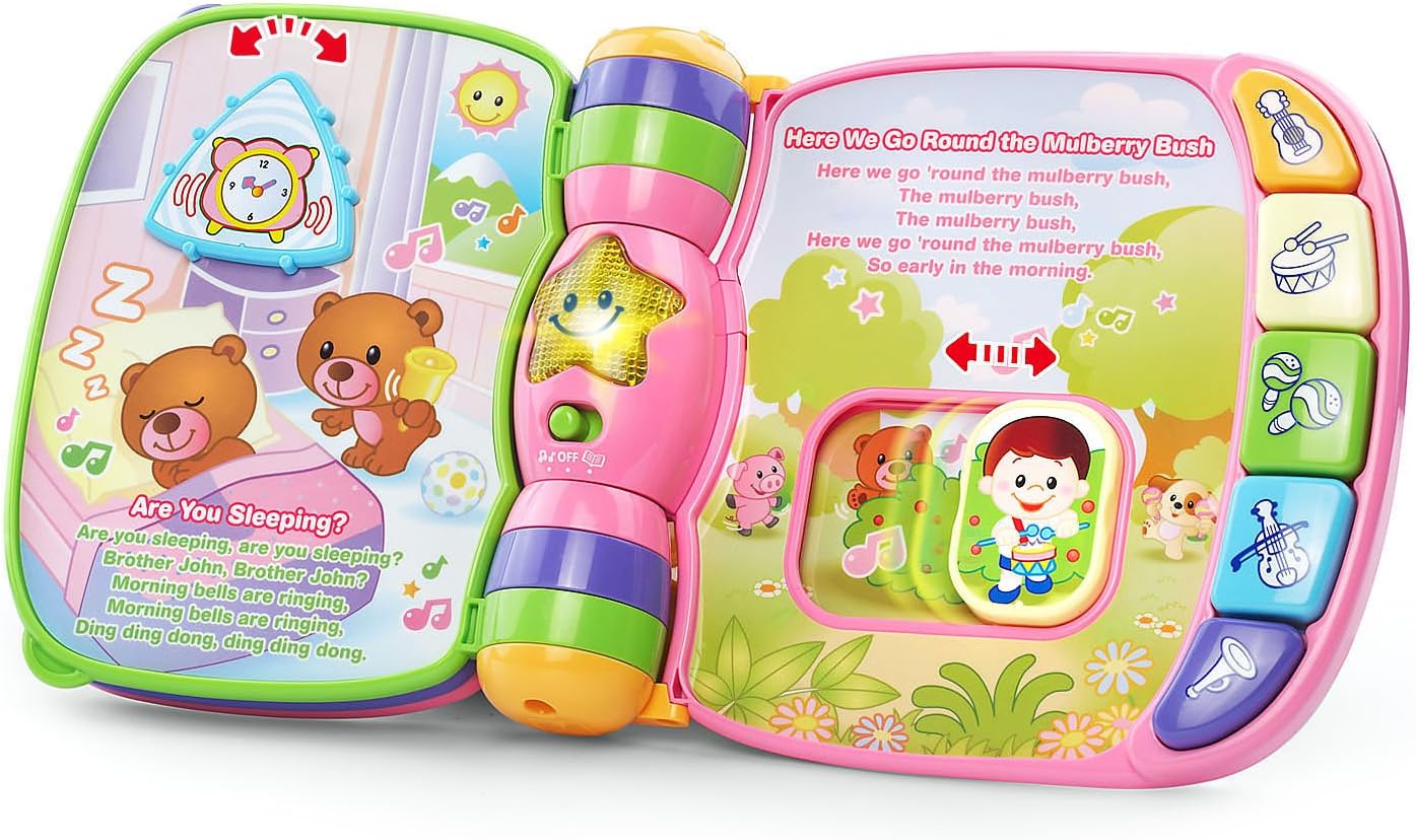Toddler singing book with music for learning and playtime