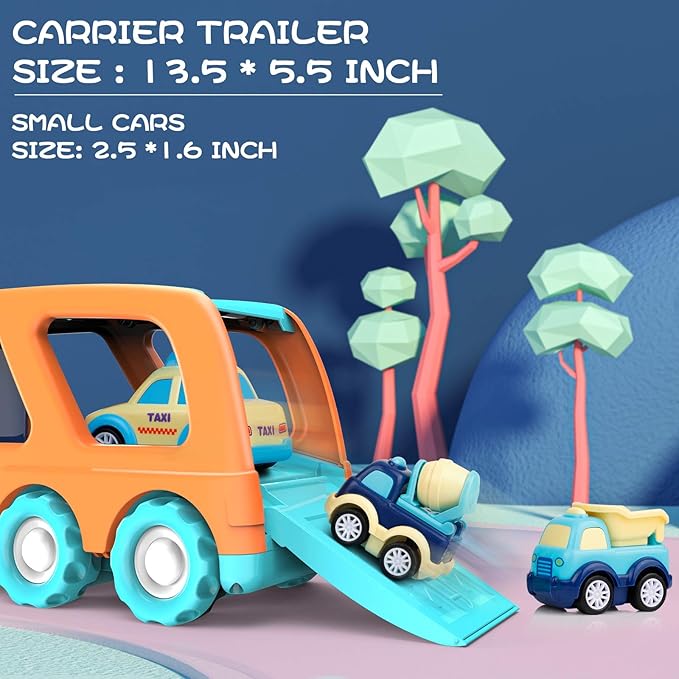 Toddler toy vehicle set with mini cars