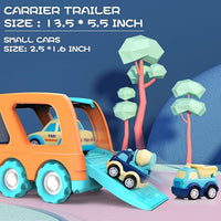 Toddler toy vehicle set with mini cars