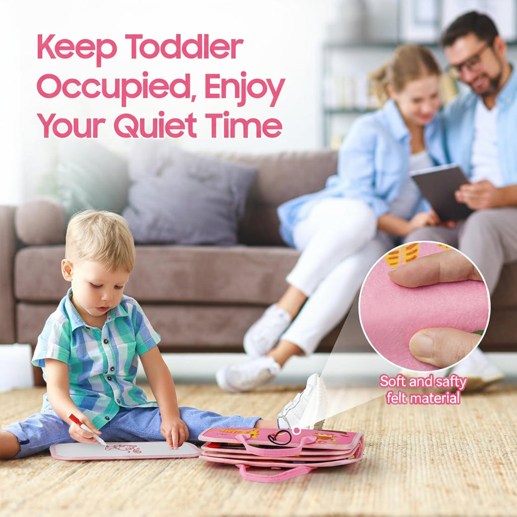 Toddler travel learning activity kit for fun educational play