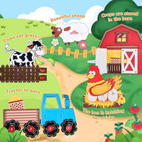 Toddler Travel Learning Toy Screen Free Activity Book