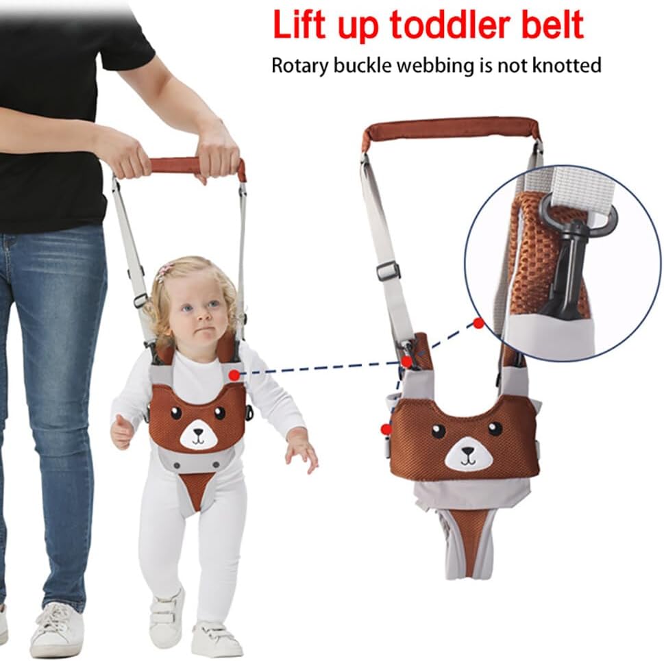 Toddler walking assistant belt with adjustable straps