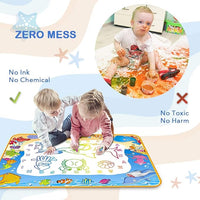 Water doodle mat toy for toddlers aged 3-7 to enhance creativity and fine motor skills