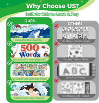 Touch activated educational book for kids early learning activities