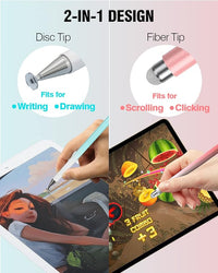 Colourful touchscreen stylus pen used for smartphone navigation