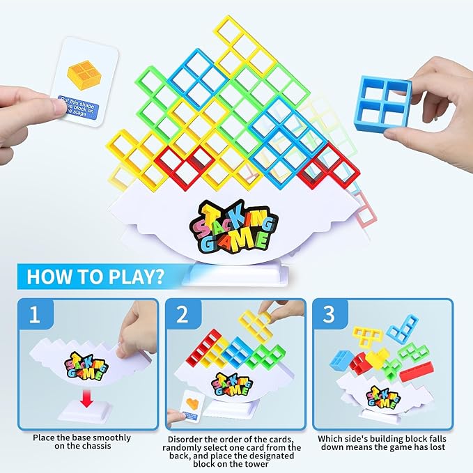 Tower block game for kids and adults 2 player game