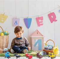 Toy eggs with vehicles inside for kids play