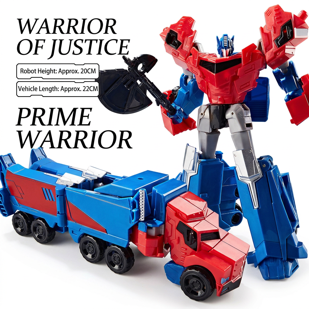 Toy robots transforming from vehicle to robot mode
