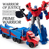 Toy robots transforming from vehicle to robot mode