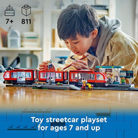 Toy Train Station Set For Kids Building Blocks