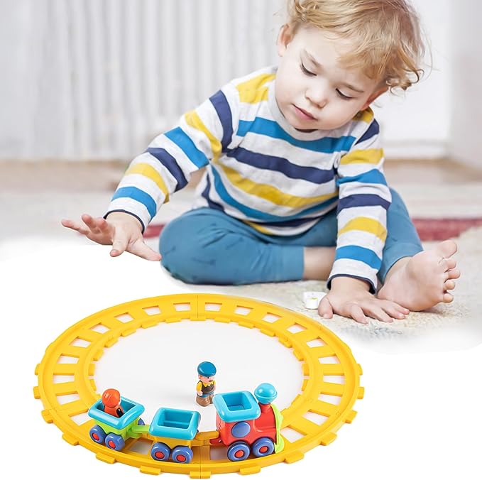 Toy Train With Tracks For Kids Playtime