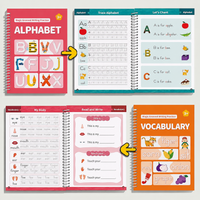 Tracing copybook for kids learning letters and numbers
