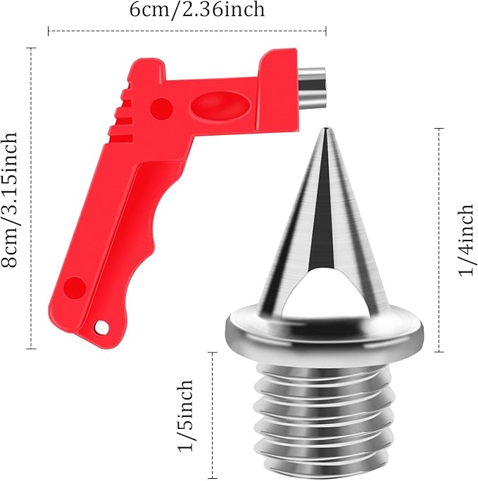  Track spikes with spike wrench for easy installation and replacement