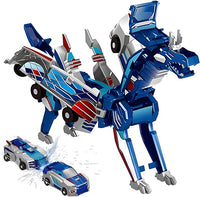 transforming dinosaur car toy with collision robot feature