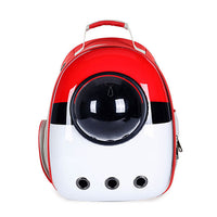 Transparent Cat Backpack Carrier with Space Capsule Design