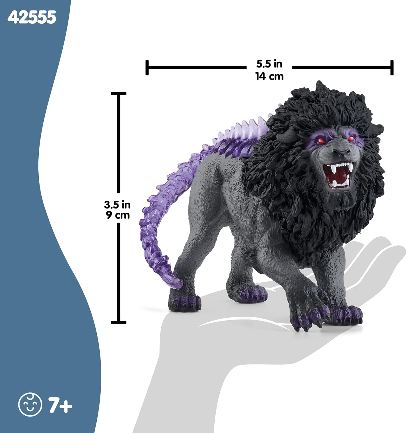Transparent Tail Shadow Lion Figurine – Mythical Action Figure Toy for Boys & Girls Ages 7+