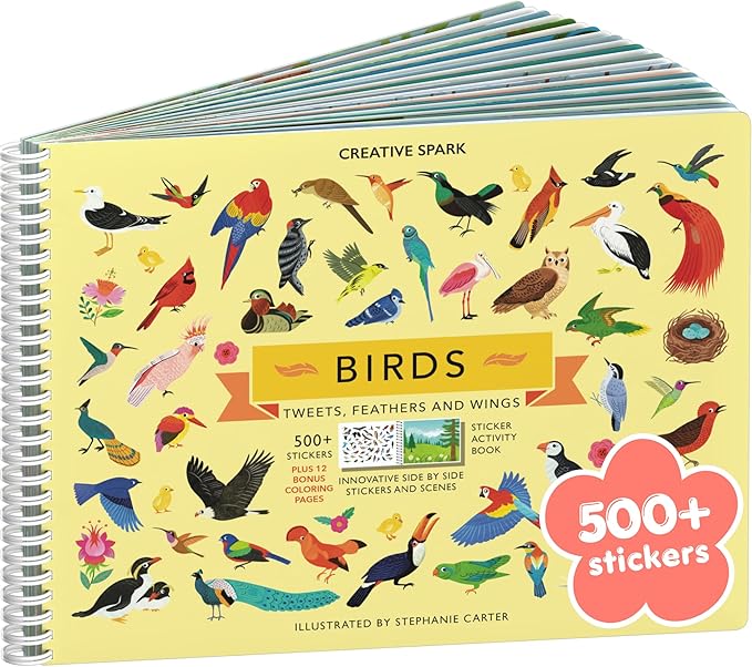 Toddler airplane travel activity sticker book with animal scenes for road trips
