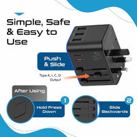 Travel Adapter Multi Plug EU UK US AU Compatibility