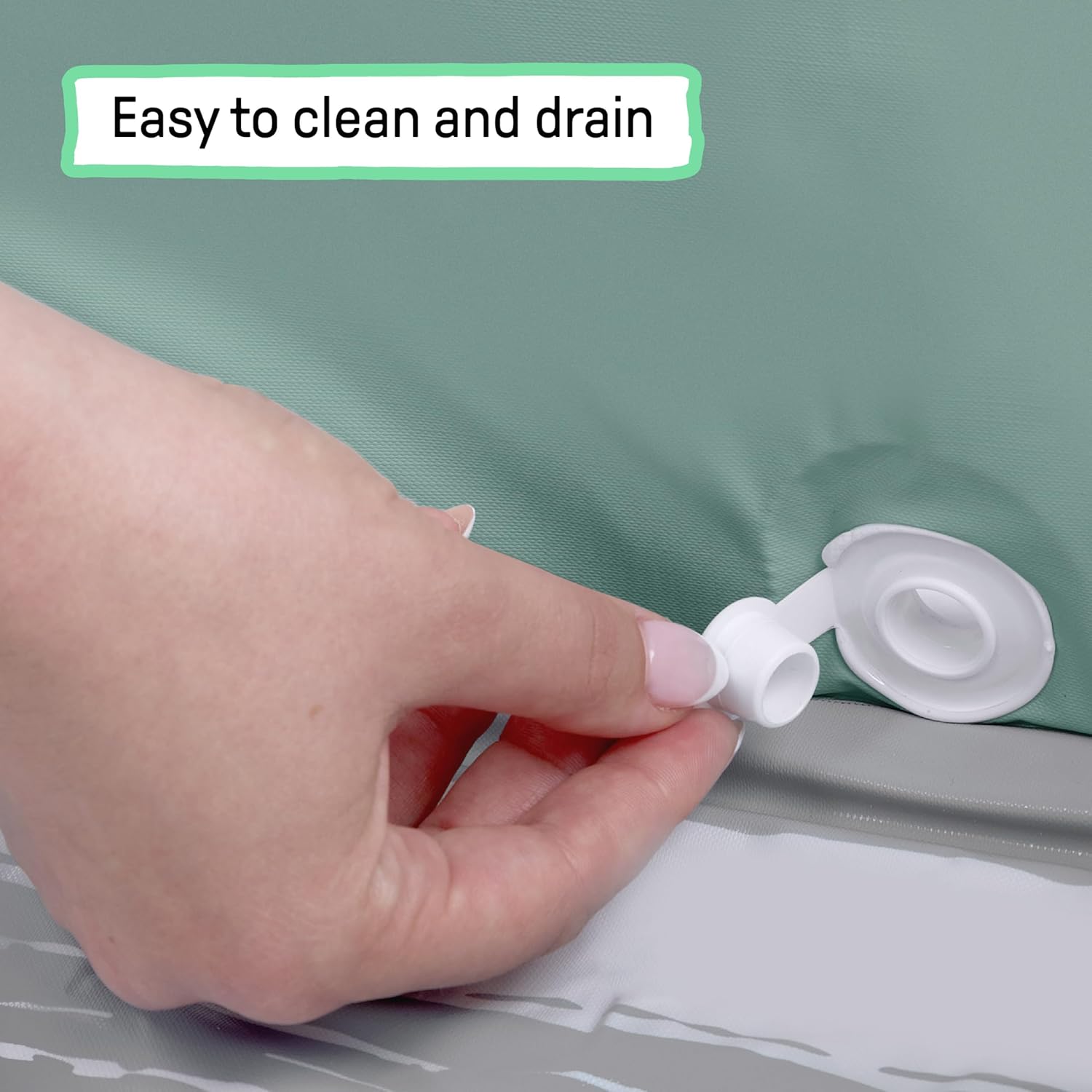 Portable baby bathtub designed for travel and home use