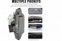 Unisex travel belt bag for hiking, running, and outdoor activities