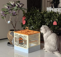 foldable travel cage for birds with full visibility and accessories
