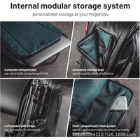 Travel camera backpack with side pocket for accessories