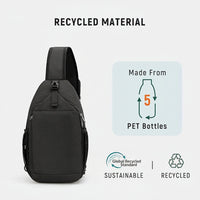 Travel daypack crossbody bag with lightweight carry design
