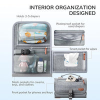 Travel-friendly portable diaper changing pad for parents