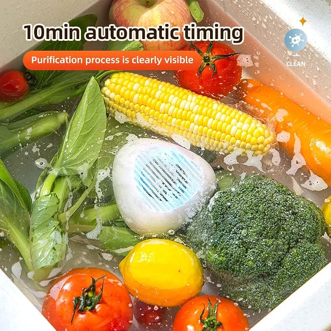 Compact fruit and vegetable washer suitable for travel and camping
