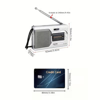 Lightweight portable travel radio suitable for emergency kits and outdoor adventures